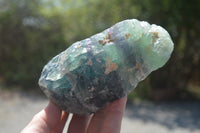 Natural Watermelon Fluorite Cobbed Specimens x 4 From Uis, Namibia - Toprock Gemstones and Minerals