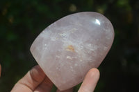 Polished Rose Quartz Standing Free Forms x 4 From Madagascar - Toprock Gemstones and Minerals