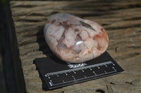 Polished Flower Agate Gemstone Hearts x 6 From Madagascar - Toprock Gemstones and Minerals