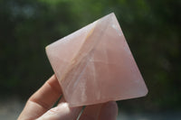 Polished Rose Quartz Pyramids x 4 From Madagascar - Toprock Gemstones and Minerals