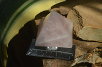 Polished Rose Quartz Pyramids x 4 From Madagascar - Toprock Gemstones and Minerals