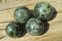 Polished Stromatolite Jasper Spheres x 4 From Katsepy, Madagascar - Toprock Gemstones and Minerals