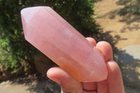 Polished Double Terminated Rose Quartz Points x 6 From Madagascar - Toprock Gemstones and Minerals