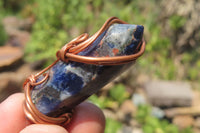 Hand Made Mixed Copper Wire Wrapped Stone Pendants x 6 From South Africa - Toprock Gemstones and Minerals