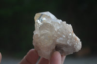 Natural Smokey Phantom Quartz Clusters x 6 From Luena, Congo - Toprock Gemstones and Minerals