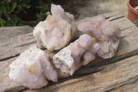 Natural Amethyst Spirit Quartz Clusters x 4 From Boekenhouthoek, South Africa - Toprock Gemstones and Minerals