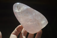 Polished Rose Quartz Standing Free Forms x 4 From Madagascar - Toprock Gemstones and Minerals