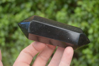 Polished Double Terminated Black Basalt Points x 12 From Madagascar - Toprock Gemstones and Minerals