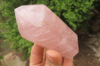 Polished Double Terminated Rose Quartz Points x 4 From Madagascar - Toprock Gemstones and Minerals