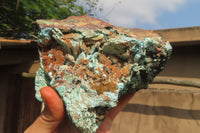 Natural Drusy Chrysocolla Dolomite Pseudomorph Specimen x 1 From Congo - Toprock Gemstones and Minerals