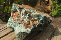 Natural Drusy Chrysocolla Dolomite Pseudomorph Specimen x 1 From Congo - Toprock Gemstones and Minerals