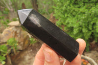 Polished Black Basalt Points x 12 From Antsirabe, Madagascar - Toprock Gemstones and Minerals