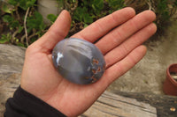 Polished Banded Agate Palm Stones x 15 From Madagascar - Toprock Gemstones and Minerals