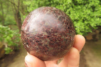 Polished Pyrope Garnet Matrix Spheres x 2 From Madagascar - Toprock Gemstones and Minerals