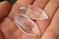 Polished Clear Quartz "Angel Tears" Pendant Pieces x 35 From Madagascar - Toprock Gemstones and Minerals