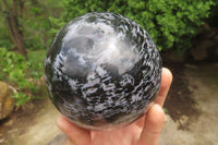 Polished Gabbro / Merlinite Sphere x 1 From Madagascar - Toprock Gemstones and Minerals