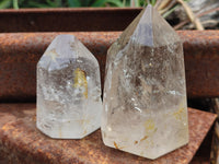Polished Smokey Quartz Crystal Point-Prisms x 6 From Madagascar - Toprock Gemstones and Minerals