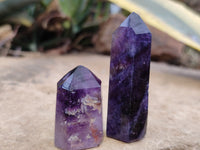 Polished Smokey Amethyst Window Quartz Points x 15 From Akansobe, Madagascar - Toprock Gemstones and Minerals