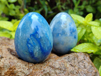 Polished Large Blue Marble Eggs - Sold Per Item - From China - Toprock Gemstones and Minerals