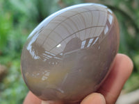 Polished Translucent Multicolor Banded Agate Eggs - Sold Per Item - From Madagascar - Toprock Gemstones and Minerals