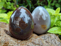 Polished Translucent Multicolor Banded Agate Eggs - Sold Per Item - From Madagascar - Toprock Gemstones and Minerals