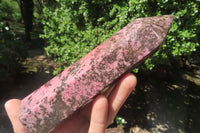 Polished Rhodonite Points x 2 From Ambindavato, Madagascar - Toprock Gemstones and Minerals