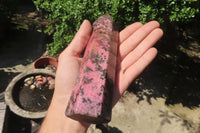 Polished Rhodonite Points x 2 From Ambindavato, Madagascar - Toprock Gemstones and Minerals
