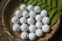 Polished Lightning Strike Magnesite - Howlite Sphere-Balls - Sold Per Item - From Zimbabwe - Toprock Gemstones and Minerals