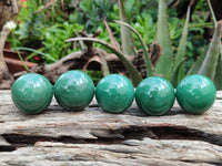 Polished Green Quartz Sphere-Balls - Sold Per Item - From Zimbabwe - Toprock Gemstones and Minerals