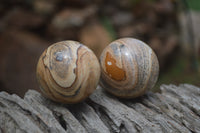 Polished Medium Namibian Desert Picture Stone Jasper Sphere-Balls - Sold Per Item - From Namibia - Toprock Gemstones and Minerals