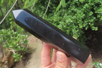 Polished Black Basalt Points x 6 From Antsirabe, Madagascar - Toprock Gemstones and Minerals