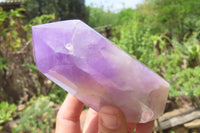 Polished Chevron Amethyst Points x 3 From Madagascar - Toprock Gemstones and Minerals