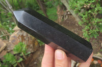 Polished Black Basalt Points x 6 From Antsirabe, Madagascar - Toprock Gemstones and Minerals