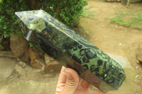 Polished Stromatolite Jasper Points x 3 From Katsepy, Madagascar - Toprock Gemstones and Minerals