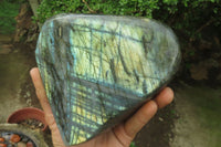 Polished Labradorite Standing Free Form x 1 From Tulear, Madagascar - Toprock Gemstones and Minerals