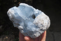 Natural Celestite Geode Specimens x 2 From Sakoany, Madagascar - Toprock Gemstones and Minerals