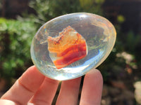 Polished Carnelian In Resin Egg - Sold Per Item - From Madagascar - Toprock Gemstones and Minerals