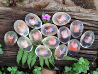 Polished Carnelian In Resin Egg - Sold Per Item - From Madagascar - Toprock Gemstones and Minerals