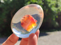 Polished Carnelian In Resin Egg - Sold Per Item - From Madagascar - Toprock Gemstones and Minerals