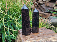 Polished Blue Iolite Points x 2 From Madagascar - Toprock Gemstones and Minerals