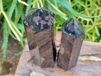 Polished Blue Iolite Points x 2 From Madagascar - Toprock Gemstones and Minerals