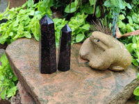 Polished Blue Iolite Points x 2 From Madagascar - Toprock Gemstones and Minerals