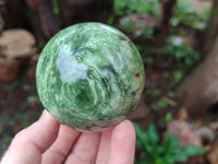 Polished Chrysoprase Spheres x 5 From Madagascar - Toprock Gemstones and Minerals