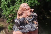 Hand Made Pyrophyllite Animal Carvings x 2 From South Africa - Toprock Gemstones and Minerals