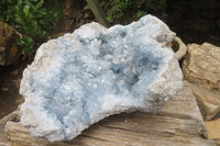 Natural Celestite Geode Specimen x 1 From Sakoany, Madagascar - Toprock Gemstones and Minerals