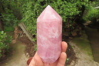 Polished Rose Quartz Points x 3 From Madagascar - Toprock Gemstones and Minerals