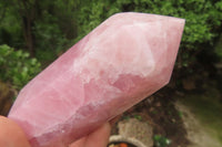 Polished Rose Quartz Points x 3 From Madagascar - Toprock Gemstones and Minerals