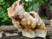 Natural Limonite Quartz Clusters x 3 From Solwezi, Zambia - Toprock Gemstones and Minerals