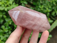 Polished Double Terminated Rose Quartz Points x 6 From Ambatondrazaka, Madagascar - Toprock Gemstones and Minerals