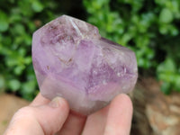 Polished Smokey Amethyst Window Quartz Point-Prism x 3 From Akansobe, Madagascar - Toprock Gemstones and Minerals